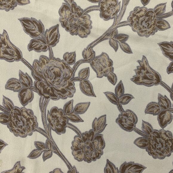 GIORGIO ARMANI Grey Blue Floral Silk Scarf Shawl - Picture 3 of 6